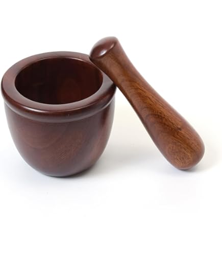 Amazon.co.jp: オリーブウッド 木製 すり鉢 モルタイオ 乳鉢 すりこぎ